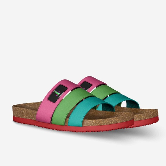 Vintage Rainbow Strip Sandals (Mens) main image 4